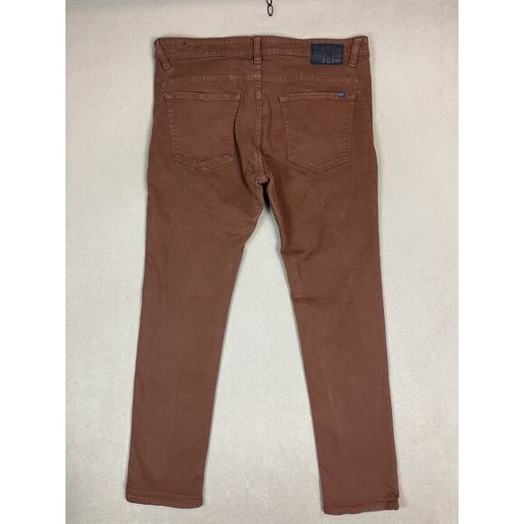 Fox Racing Pants Mens 38 Brown Dagger Skinny Fit Mid Rise Durable Denim - Picture 9 of 10